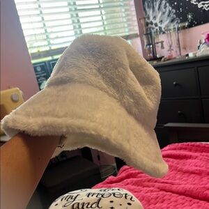 Cozy White Kids Bucket Hat